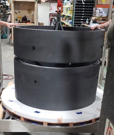 Arcast's largest melter under construction